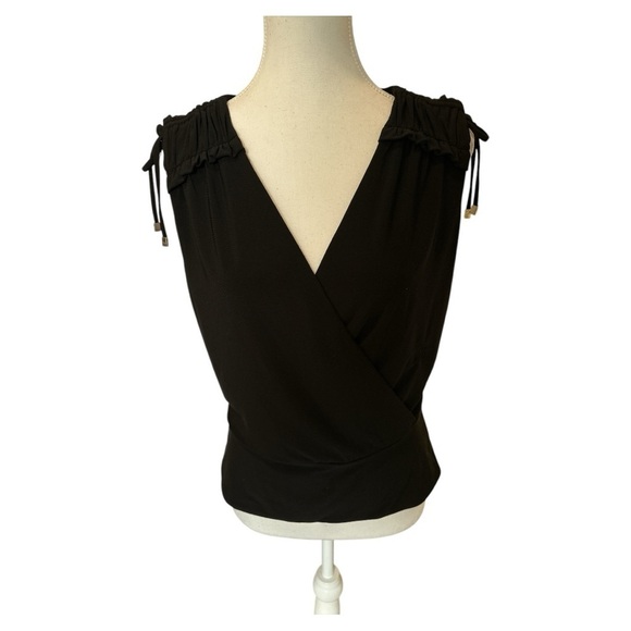 White House Black Market Tops - White House Black Market Black V-Neck Wrap
Top - Size Small